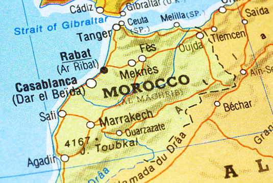 Costo de envío de China a Marruecos.